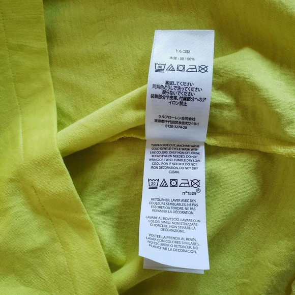 Polo Ralph Lauren Men's Bright Yellow Polo Bear Graphic Crew-Neck T-Shirt 3XLT - Picture 9 of 9